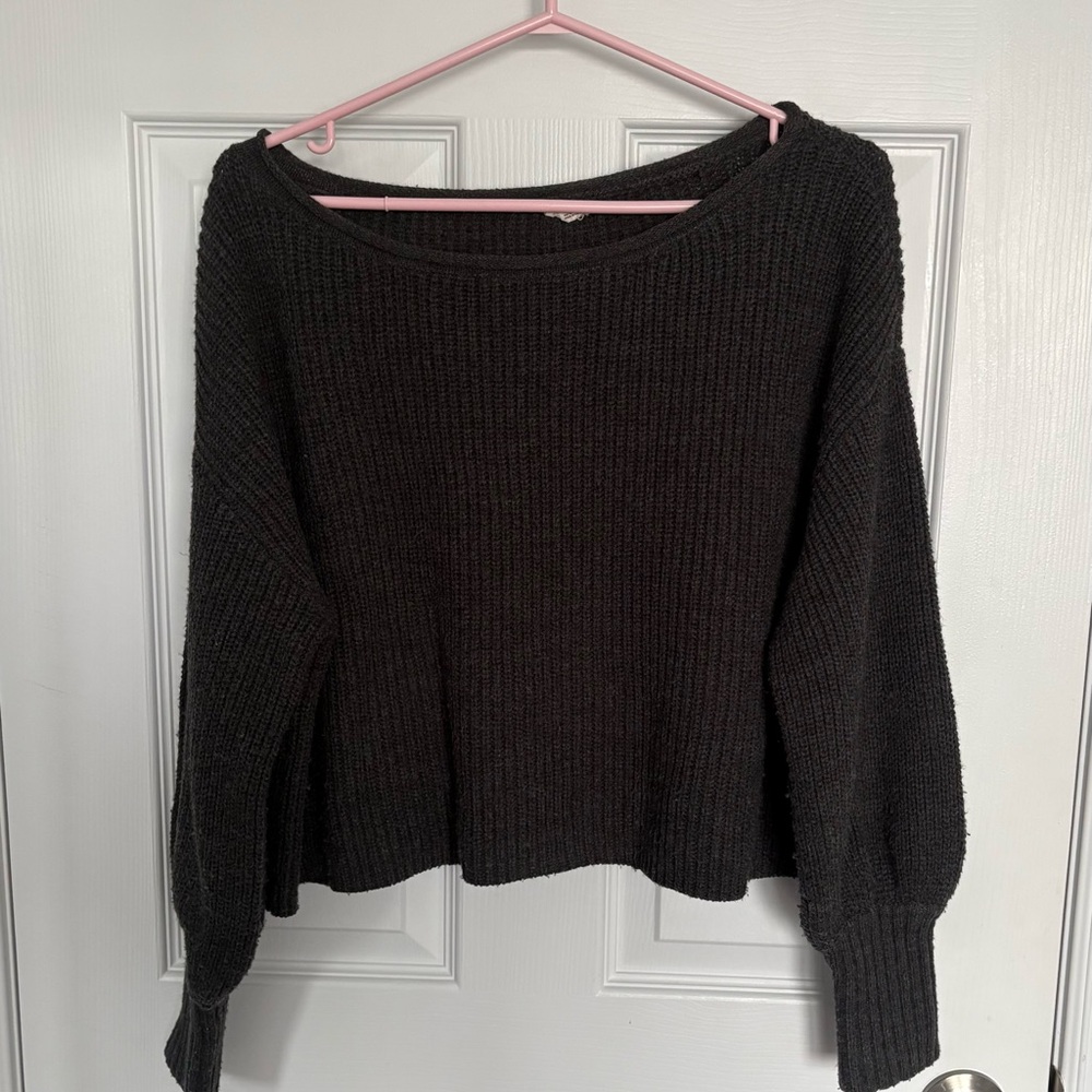 Off the shoulder/ wide shoulder sweater top